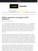 Elliptic expands coverage to XDC Network