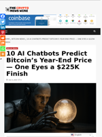 10 AI Chatbots Predict Bitcoin’s Year-End Price — One Eyes a $225K Finish - The Crypto News Wire