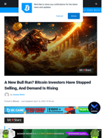 A New Bull Run? Bitcoin Investors Have Stopped Selling, And Demand Is Rising | Bitcoinist.com