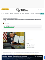 Trump announces US-Iran uranium extraction partnership at 'leisurely pace'