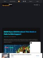 DASH Eyes $48 Breakout This Week or Falls to $36 Support - Blockchain.News