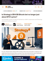 Is Strategy's $54.5B Bitcoin bet no longer just about BTC's price? - AMBCrypto