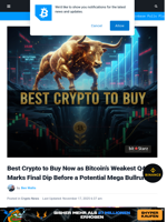 Best Crypto to Buy Now: Bitcoin’s Weakest Q4 Is the Final Dip Before a Mega Bullrun