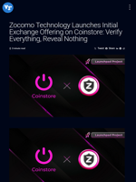 Zocomo Technology Launches Initial Exchange Offering on Coinstore: Verify Everything, Reveal Nothing | Visionary Financial