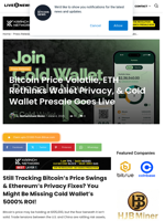 Bitcoin Price Volatile, ETH Rethinks Wallet Privacy, & Cold Wallet Presale Goes Live | Live Bitcoin News