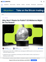 Ripple’s IPO Plans Could Depend On The US Midterm In 2026