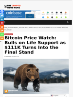 Bitcoin Price Watch: Bulls on Life Support as $111K Turns Into the Final Stand - The Crypto News Wire