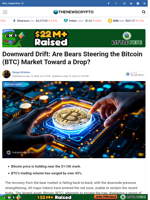 Downward Drift: Are Bears Steering the Bitcoin (BTC) Market Toward a Drop?