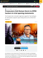 Prosecutors Link Roman Storm To DPRK Hackers In Trial Opening Statements