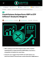 Could Solana Outperform XRP in ETF Inflows? Analysts Weigh In - Crypto News Flash