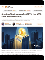 American Bitcoin crosses 7,000 BTC – But ABTC stock tells different story - AMBCrypto