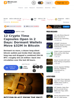 12 Crypto Time Capsules Open in 2 Days: Dormant Wallets Move $32M in Bitcoin – Crypto News Bitcoin News