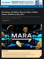 $6 Billion Bitcoin Miner MARA Raises $950M to Buy BTC