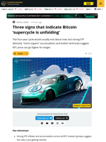 Bitcoin‘s Classic Pattern Hints at BTC Price Rally Toward $500K