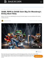 SHIB, PEPE & DOGE Gain Big On Moodeng’s B-Day Bash Rally - DailyCoin