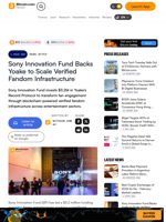 Sony Innovation Fund Backs Yoake to Scale Verified Fandom Infrastructure – News Bytes Bitcoin News