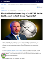 Ripple’s Hidden Power Play: Could XRP Be the Backbone of Instant Global Payments?