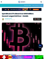 Spot Bitcoin ETFs Bleed $812 Million: Second‑Largest Exit Ever