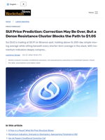 SUI Price Prediction: Correction May Be Over, But a Dense Resistance Cluster Blocks the Path to $1.05 - Blockchain.News