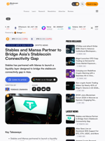 Stables and Mansa Partner to Bridge Asia’s Stablecoin Connectivity Gap – Crypto News Bitcoin News