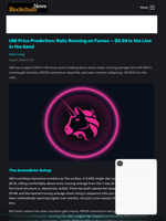 UNI Price Prediction: Rally Running on Fumes — $5.50 Is the Line in the Sand - Blockchain.News