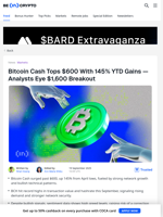 3 Bullish Signals for Bitcoin Cash in September