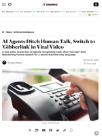 AI Agents Ditch Human Talk, Switch to 'Gibberlink' in Viral Video - Decrypt