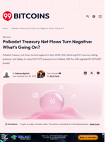 Polkadot Treasury Net Flows Turn Negative, Will DOTUSDT Drop?