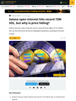 Solana Price in Danger of Correction to $120 as Longs Risk Getting Squeezed