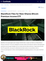 BlackRock Files for New iShares Bitcoin Premium Income ETF