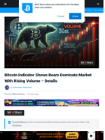 Bitcoin Indicator Shows Bears Dominate Market With Rising Volume – Details | Bitcoinist.com