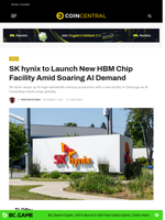 SK hynix to Launch New HBM Chip Facility Amid Soaring AI Demand - CoinCentral