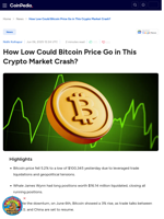 How Low Could Bitcoin Price Go in This Crypto Market Crash?