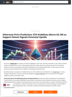 Ethereum Price Prediction: ETH Stabilizes Above $3,100 as Support Retest Signals Potential Upside - Brave New Coin