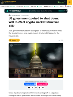 US Government Poised to Shut Down — Will it Affect Market Structure?