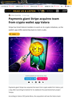 Stripe Brings On Team From Valora To Bolster Its Blockchain Projects