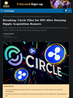 Circle Files for IPO After Denying Ripple Acquisition Rumors