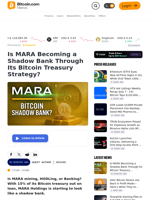 Is MARA Becoming a Shadow Bank Through Its Bitcoin Treasury Strategy? – Mining Bitcoin News