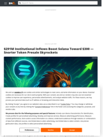 Solana Ready to Go Parabolic After $291M Inflows, Snorter Token as Best Crypto to Buy Now