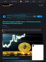 ETH Price Prediction: $1,900 or Bust — The Resistance Cluster That Defines ETH's Next 30 Days - Blockchain.News