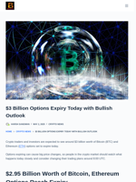 $3 Billion Options Expiry Today With Bullish Outlook - Bitcoinik