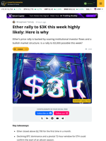 Ether Rally To $3K Possible As ETF Flows, Futures OI Soar