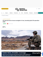 US special forces rescue navigator in Iran, boosting April 30 operation odds
