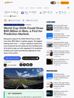 World Cup 2026 Could Draw $50 Billion in Bets, a First for Prediction Markets