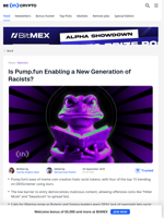 Racist Meme Coins Flood Pump.Fun Ecosystem