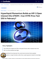 Hyperliquid Momentum Builds as HIP-3 Open Interest Hits $790M—Can HYPE Price Test $50 in February?