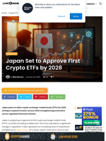 ETF News: Japan Set to Approve First Crypto ETFs by 2028 | Live Bitcoin News