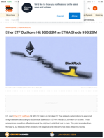 Ether ETF Outflows Hit $60.22M as ETHA Sheds $93.28M