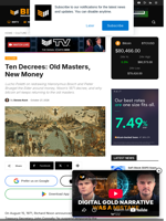 Ten Decrees: Old Masters, New Money