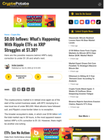 $0.00 Inflows: What’s Happening With Ripple ETFs as XRP Struggles at $1.30?